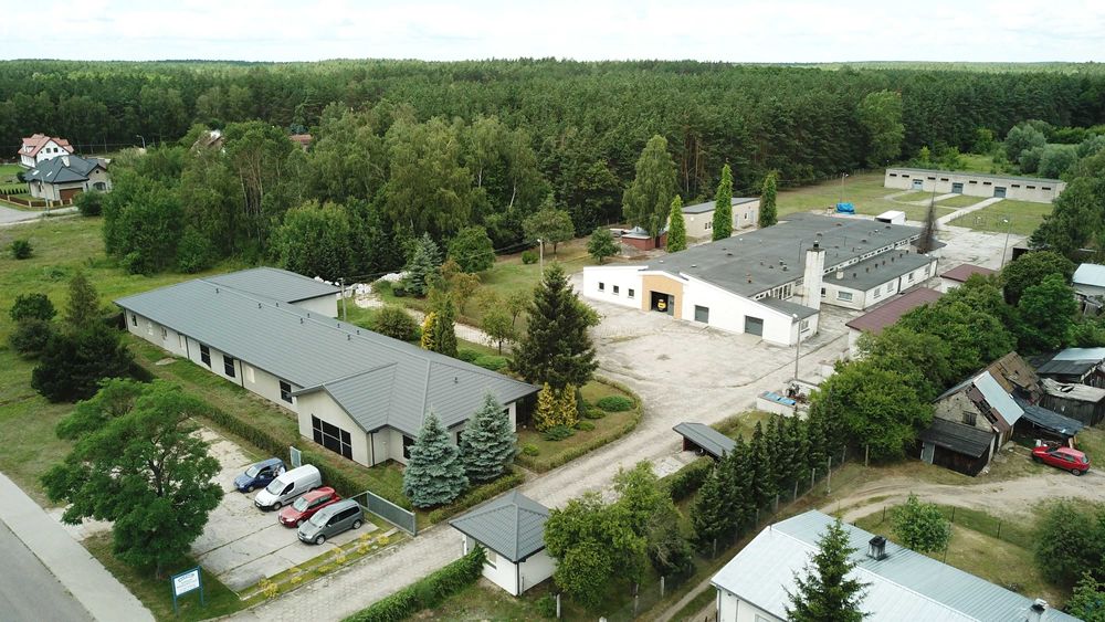 Nieruchomość w Wielbarku z halą produkcyjno-przemysłową