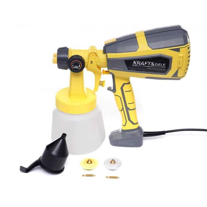 KRAFT&DELE Elektryczny Pistolet Natryskowy Malarski 500w 1000ml KD1656