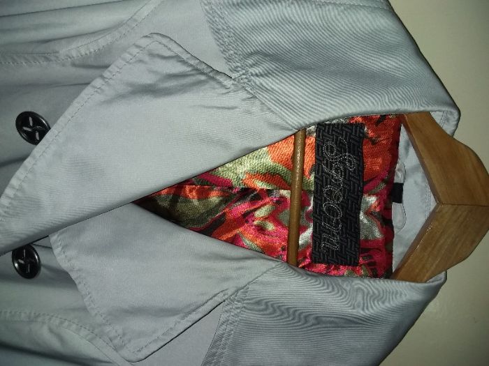 Gabardine Prateada de Cerimónia