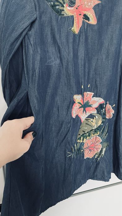 Sukienka ZARA S miękki cienki jeans
