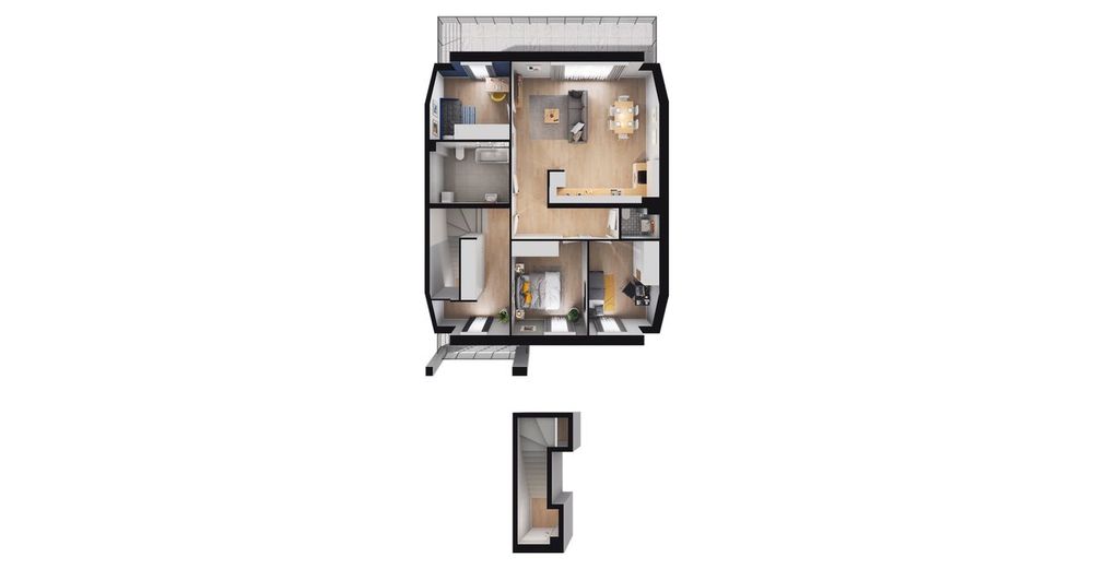 Aleja Wiśniowa Pogórze | mieszkanie 91,74 m2 |F_2