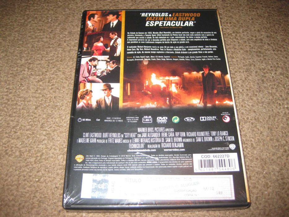 DVD "Cidade Ardente" com Clint Eastwood/Selado!