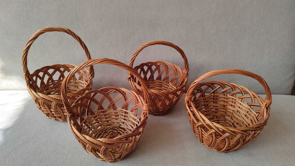 koszyki koszyczki wiklinowe 4 szt.