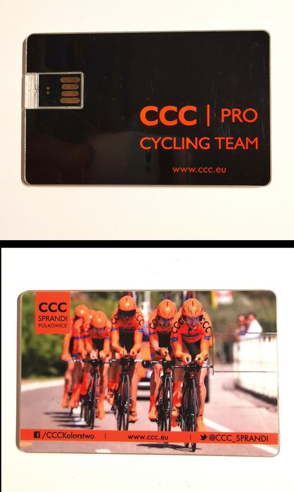 Pendrive, smycz, długopis, CCC Cycling Team zestaw kolekcjonerski