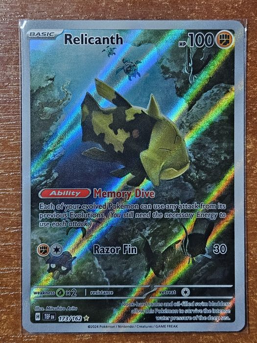 Karta pokemon relicanth 173/162