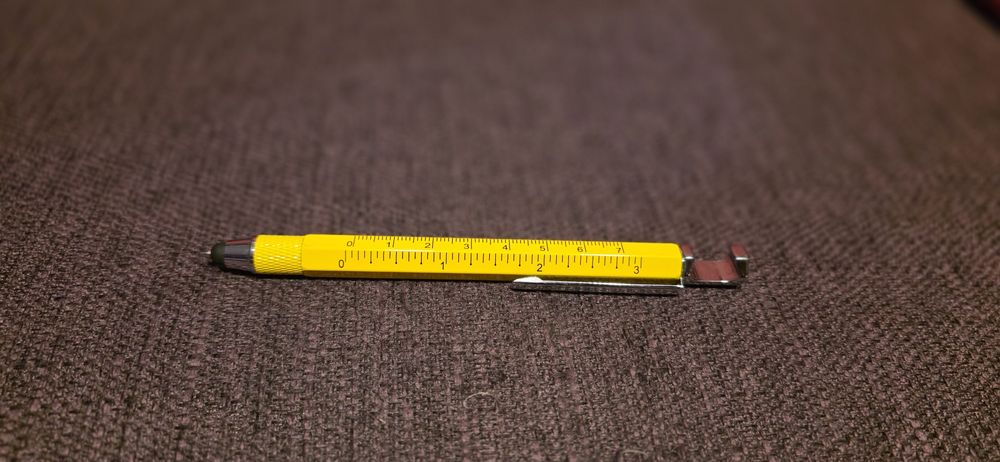 Ручка кулькова-стилус Troika Construction з лінійкою