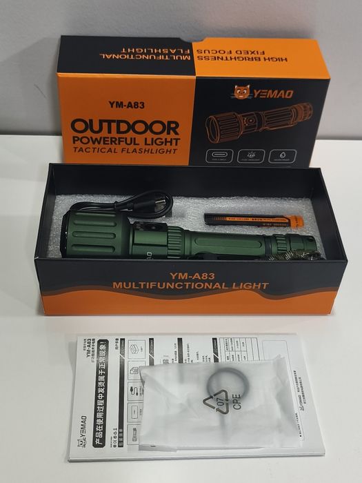 Lanterna Led 3x XTE 30w 8000lm