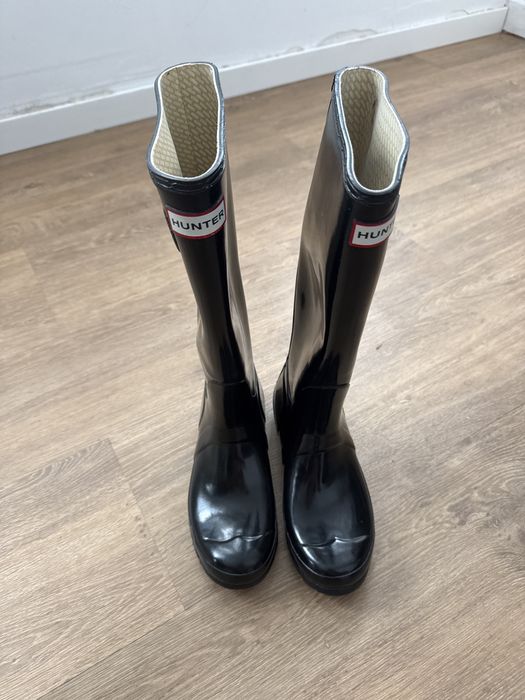 Botas Hunter Originais Pretas – Cano Alto – Tamanho 38