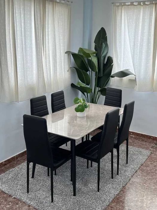 Mesa de jantar com 6 cadeiras - entrega gratuita