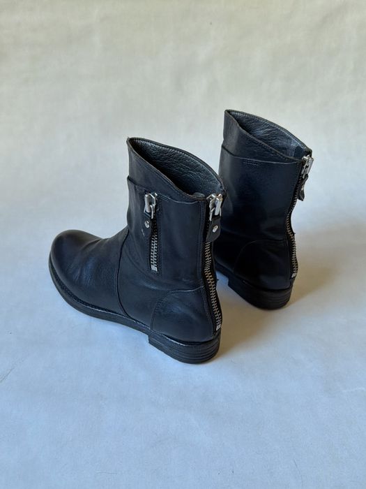 MoMa Ankle Zip Leather Boots Avant Garde guidi a.s.98 ботинки кожаные авангардные