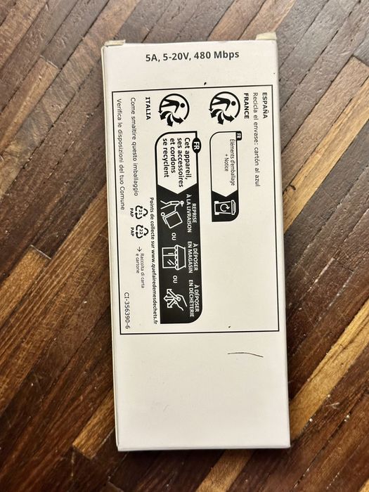 IKEA kabel RUNDHULT USB-C na USB-C czarny/biały 1.5 m/100W iPhone 17