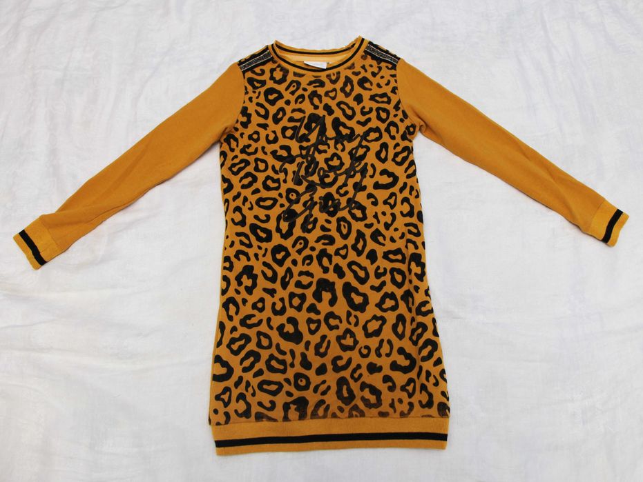 Тепле плаття - довга кофта для дівчинки