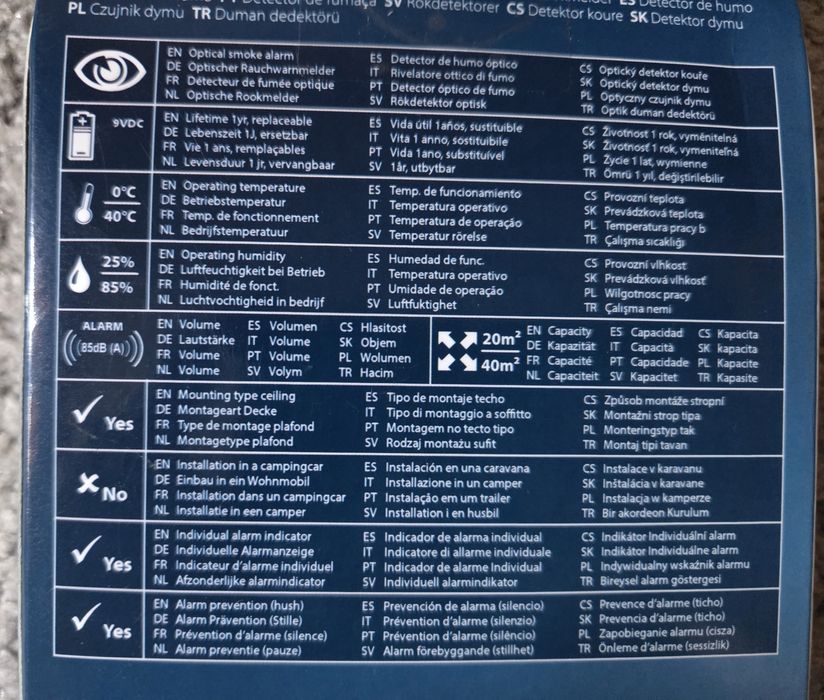 Smartwares Czujnik dymu