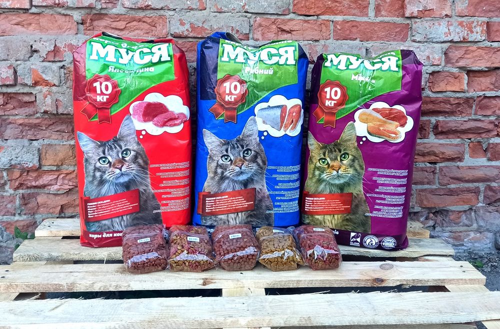 Розфасований Сухий корм для котів Муся