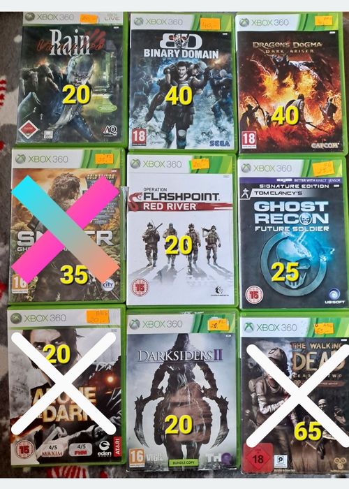 Gry xbox 360,  binary domain,borderlands