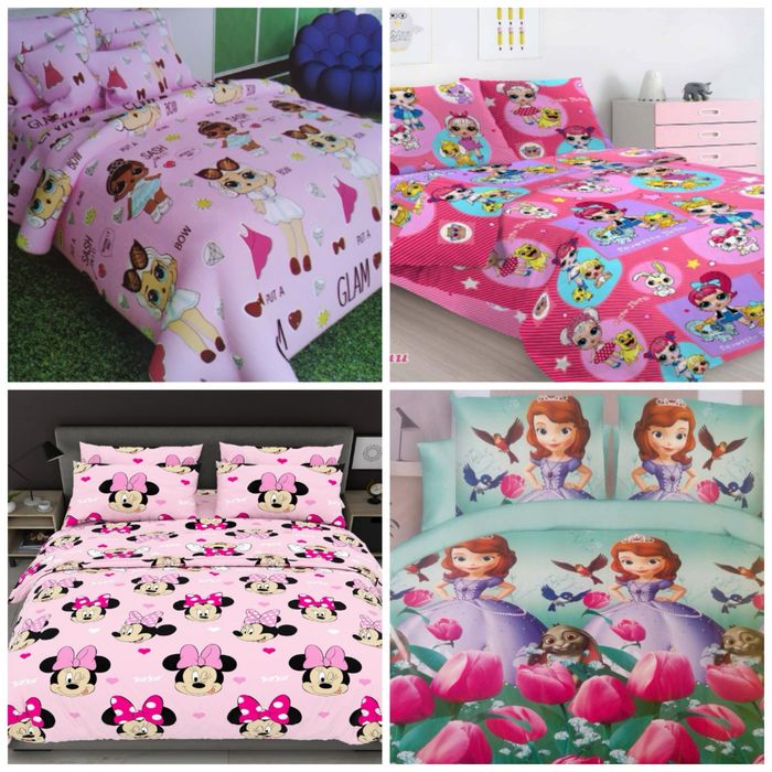 Новинка Дитяча постіль для дівчат НАТУРАЛЬНА тканина В наявності