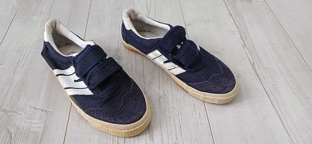 Tenisówki Chłopięce Sport 30 Trampki Rzepy Granatowe Nowe Wysyłka