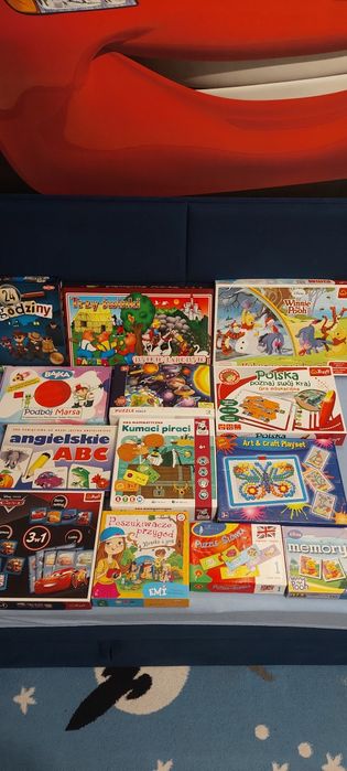 Gry planszowe+puzzle+clementoni laboratorium mechaniki
