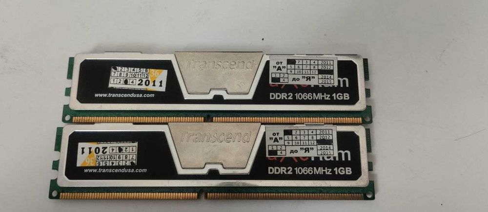 ОЗУ для ПК Transcend aXeRam DDR2 1066+MHz, 2Gb (2Х1Gb)