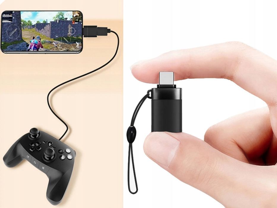 Adapter przejściówka USB-C do USB-A 3.0 OTG solidny tablet telefon