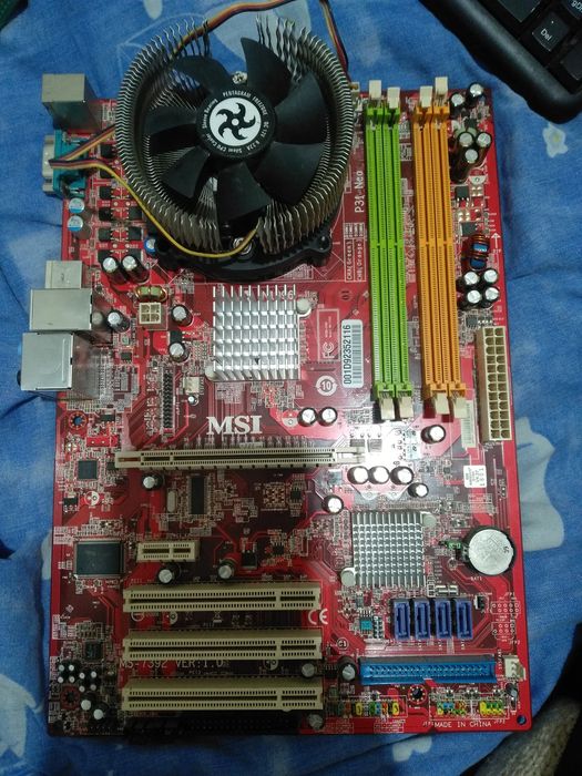 Материнская плата MSI P31 Neo-F+Intel Core 2 duo e4500+кулер