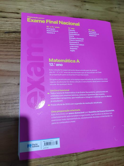 Manual 2023 - Preparação para Exame Matemática A - 12.º ano