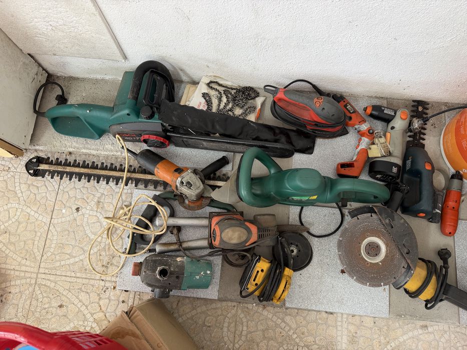 Conjunton de ferramentas de jardim e bricolage
