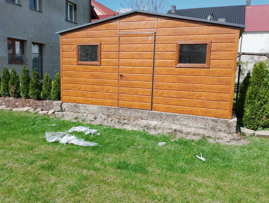 Wiatka ogrodowa |GARAŻ BLASZANY |Domek Ogrodowy| SCHOWEK | – Maj-Blach