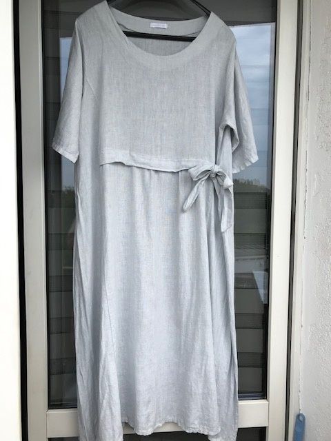Sukienka letnia 100% len rozm.XL-XXL na żywo ładniejsza