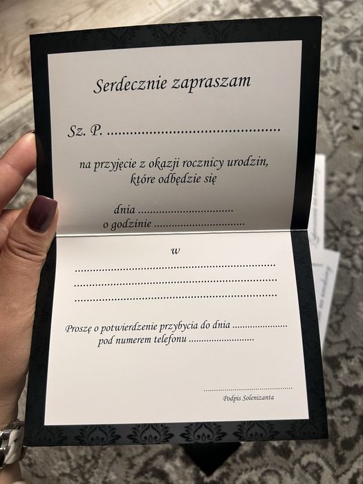 Zaproszenia na urodziny