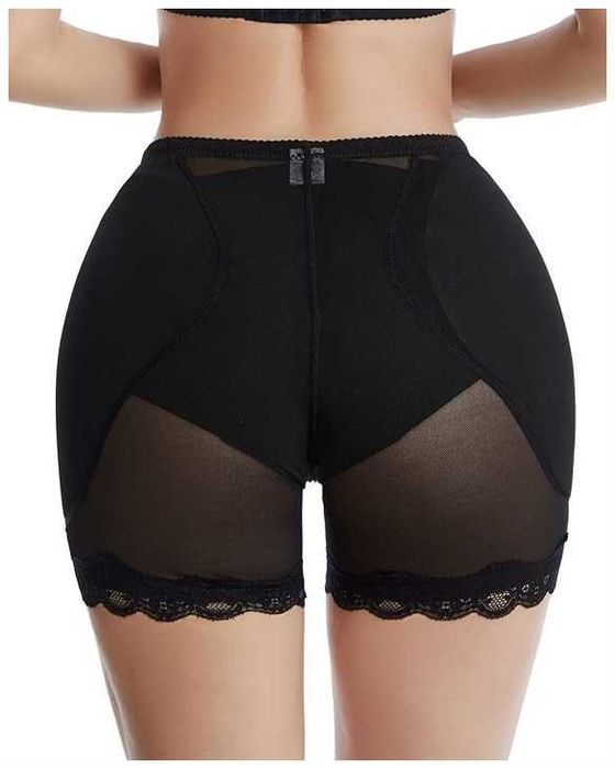 Damskie Majtki PUSH-UP FEOYA Bezszwowe Korygujące Czarne Rozmiar M