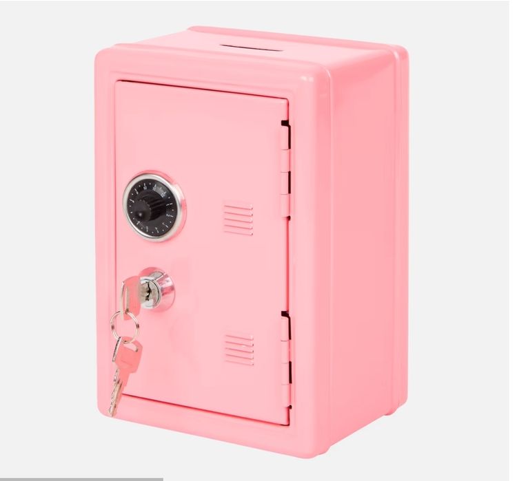 Mini Cofre cor preto 2 chaves novo