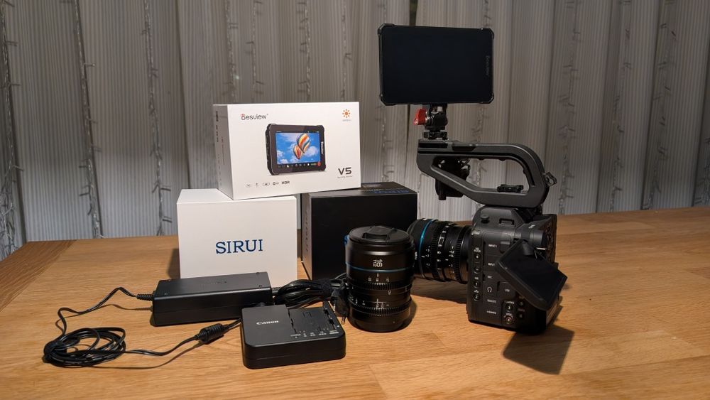 Canon EOS C70 + Sirui Nightwalker + Monitor + Luz — kit completo para vídeo cinematográfico