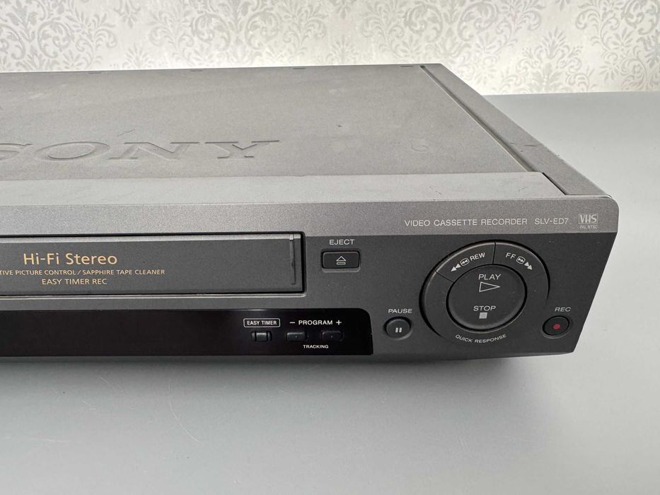 Magnetowid VHS Sony 6-głowicowy Sapphire Hi-Fi SLV-ED7 + pilot Unikat