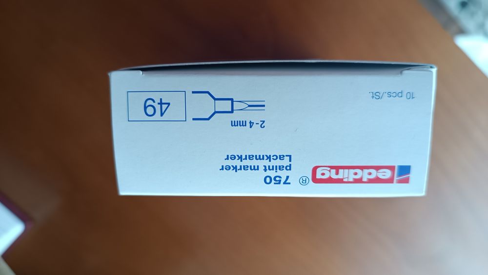 Marcador permanente branco Edding 750