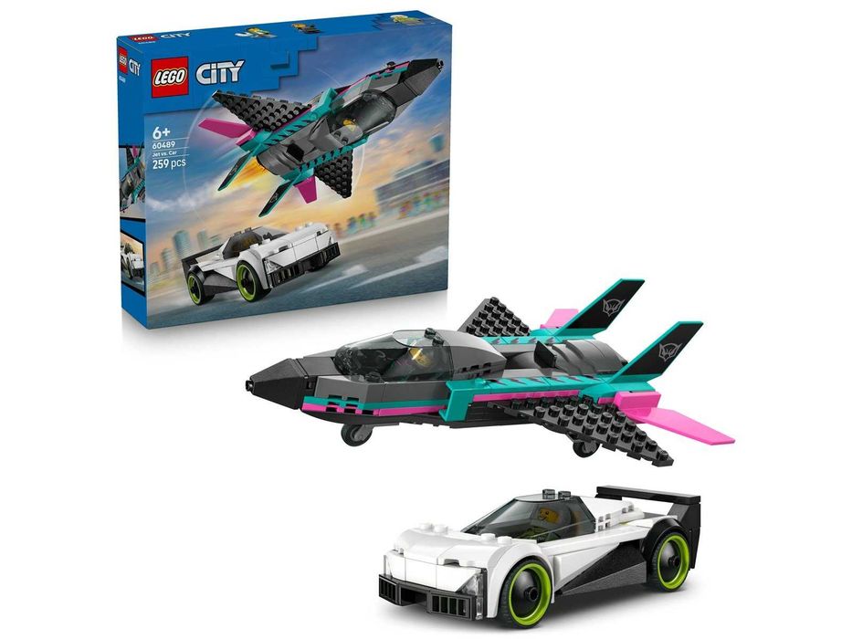LEGO City 60489 Odrzutowiec kontra samochód