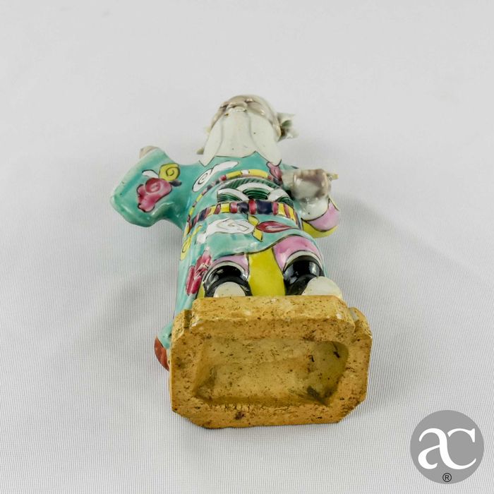 Figura de Imortal porcelana, Família Rosa Jiaqing séc. XVIII / XIX nº2