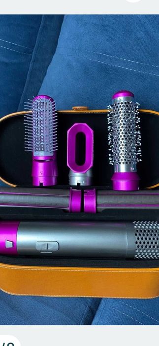 Фен стайлер 5 в 1 в подарунковій коробці HAIR BRUSH щітка з насадками