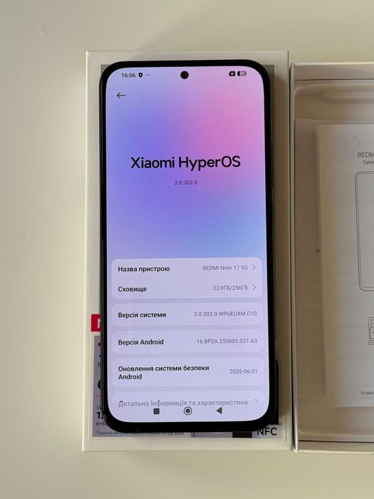 Новий Redmi Note 17 5G 6/256GB Black