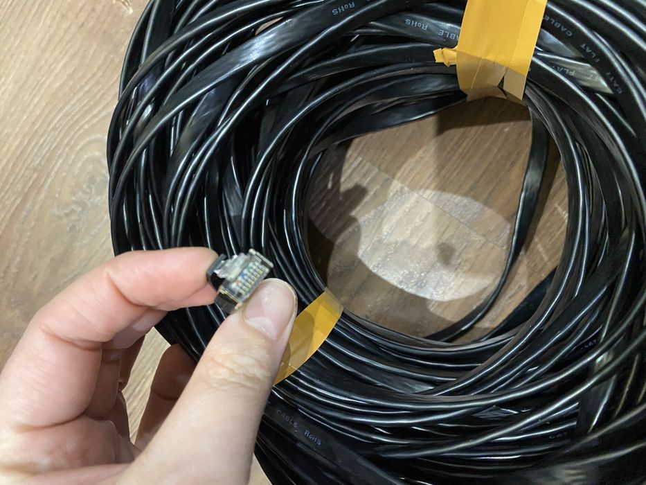 плоский мережевий кабель (Ethernet) 50м