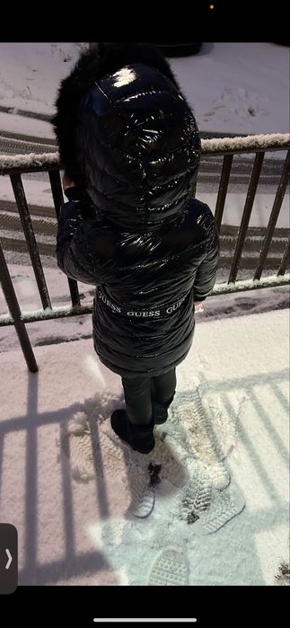 Kurtka Guess oryginalna 5 czarna parka płaszczyk