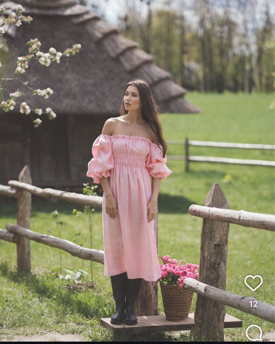 Сукня українського бренду cher17 the ellis clothers 100% льон, xs-s-m