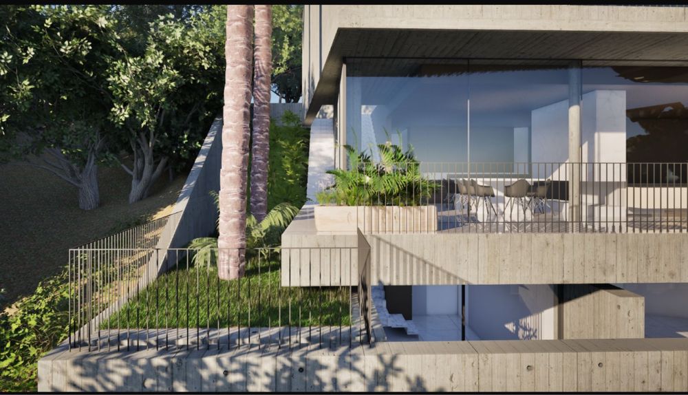 Terreno com 530m2 Projecto aprovado Moradia T3+ 1 c piscina-vista Rio