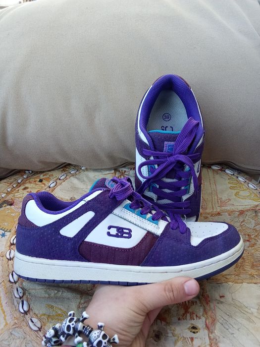 Ténis estilo air force roxos basket streetwear