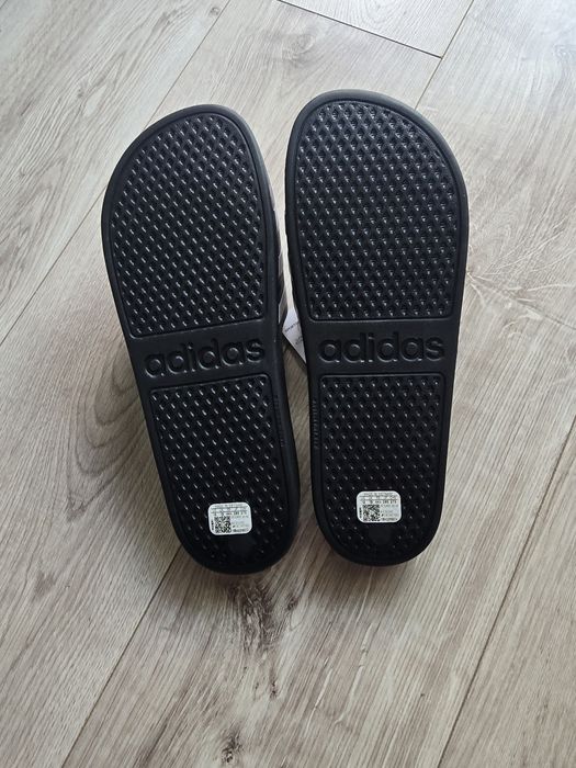 Nowe czarne klapki męskie Adidas  r.44,5