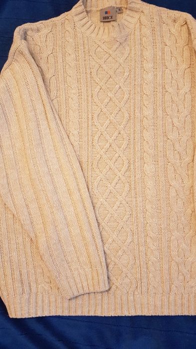Sweter męski BRICE, beżowy, roz XL
