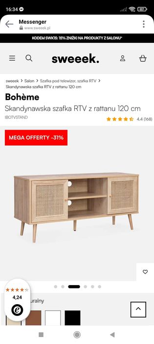 Sprzedam nową szafkę rtv