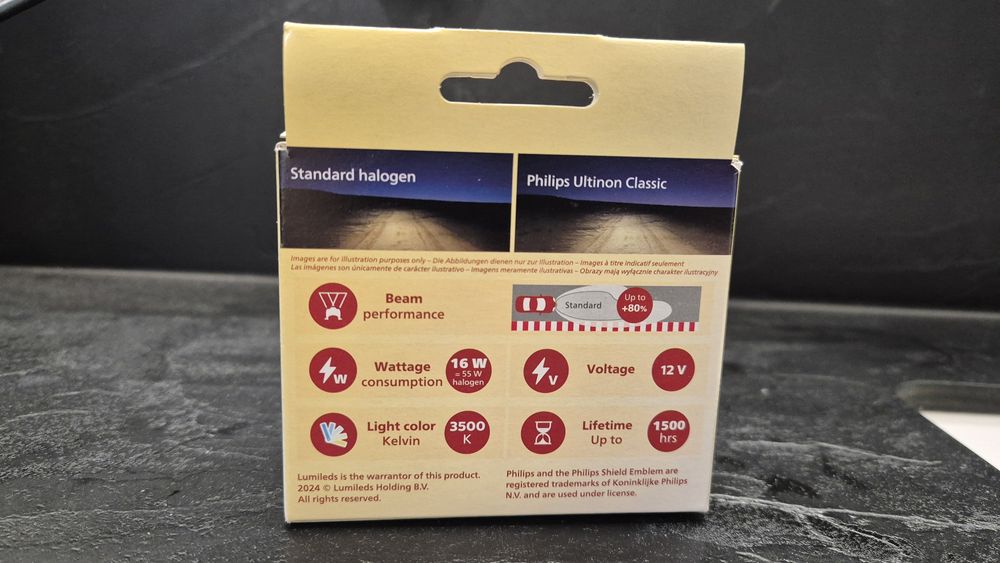 Żarówki LED Philips ULTINON CLASSIC H7/H18