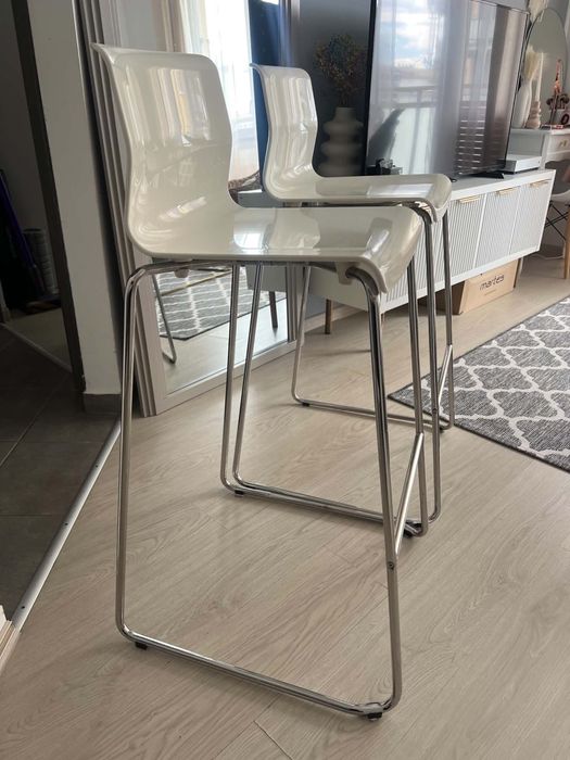 Krzesła barowe, hoker do kuchni IKEA GLENN
