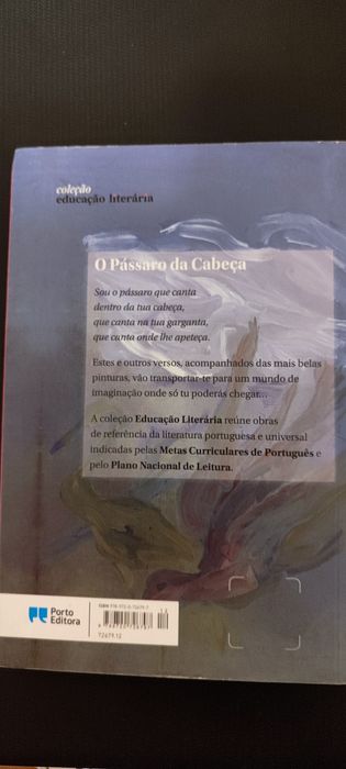 Livro O Pássaro da Cabeça como novo
